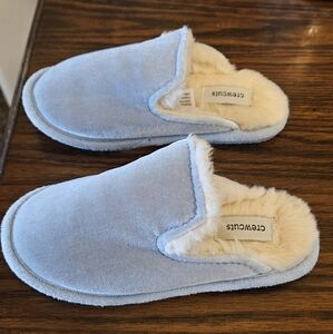 Ctrevues Light Blue Fuzzy Slippers